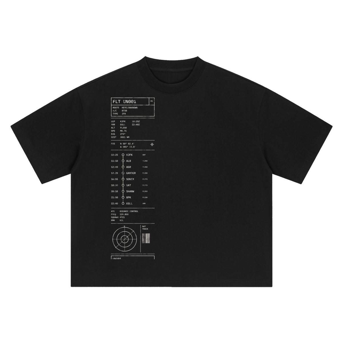 Flight Plan UN001 Heavyweight Tee – Consulate X, view 1 of 7