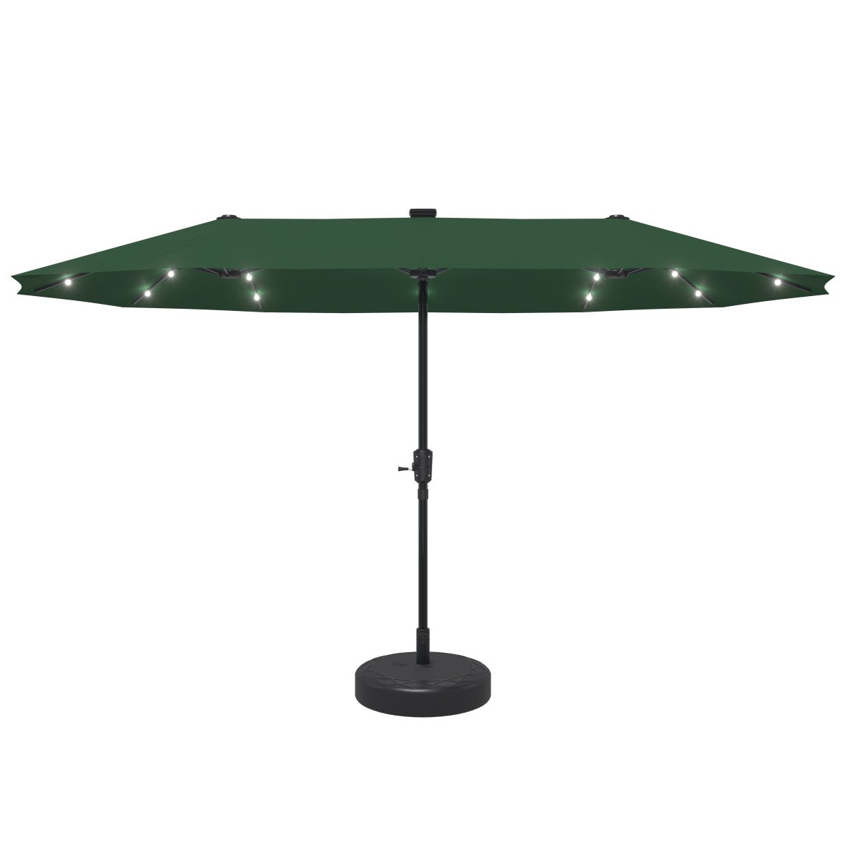 Ainfox 13ft Outdoor Patio Umbrella with Lights and Decorative Pattern Umbrella Base – Consulate X, view 4 of 12