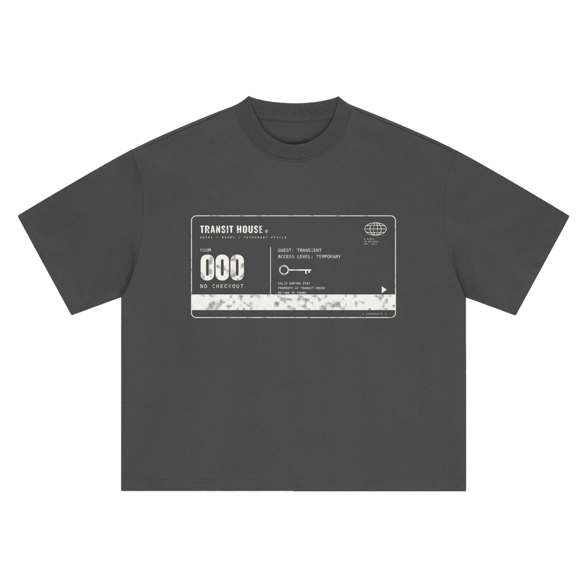 Transit House Key Card Heavyweight Tee – Consulate X, view 3 of 7