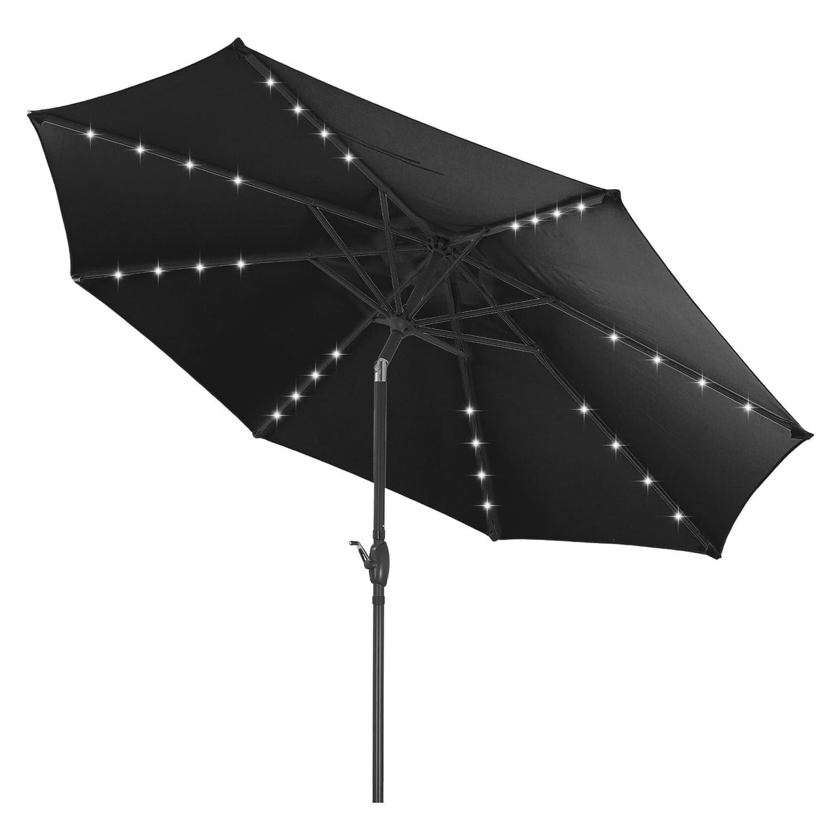 Ainfox 10ft Solar Patio Umbrella Outdoor Umbrella Market Umbrella for Backyard Deck Poolside With 32 LED Lights – Consulate X, view 13 of 14