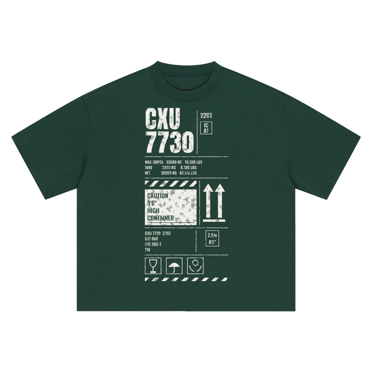 CXU 7730 Container Heavyweight Tee – Consulate X, view 7 of 7