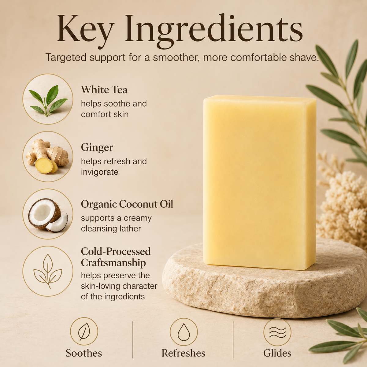 White Tea + Ginger Shave Bar – Consulate X, view 3 of 4