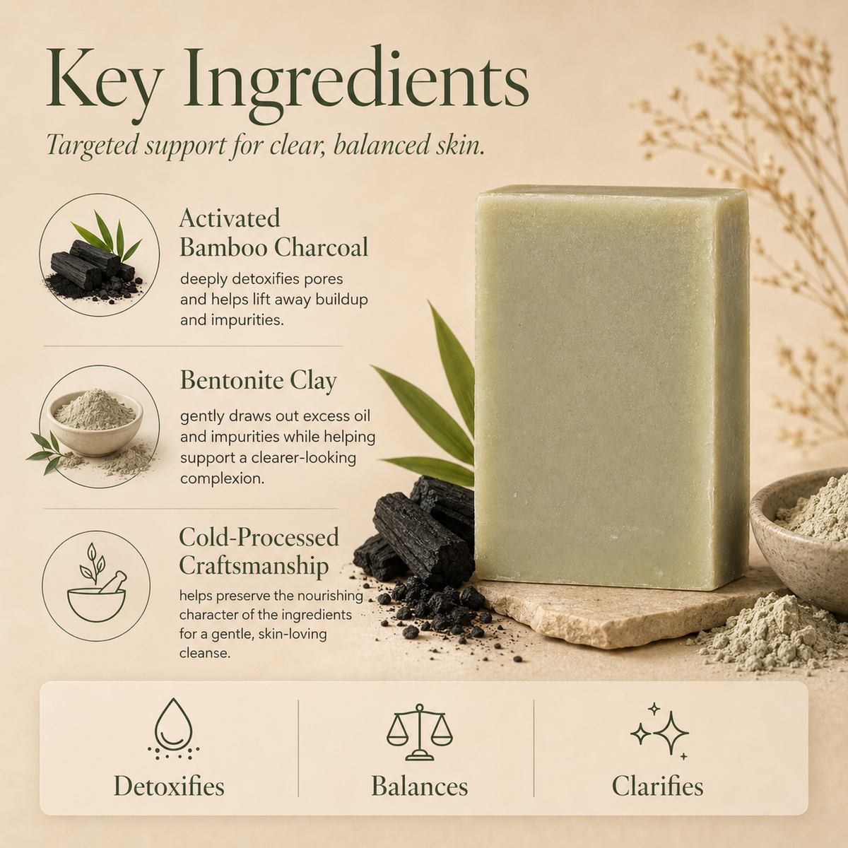 Bamboo + Bentonite Mud Bar – Consulate X, view 3 of 4