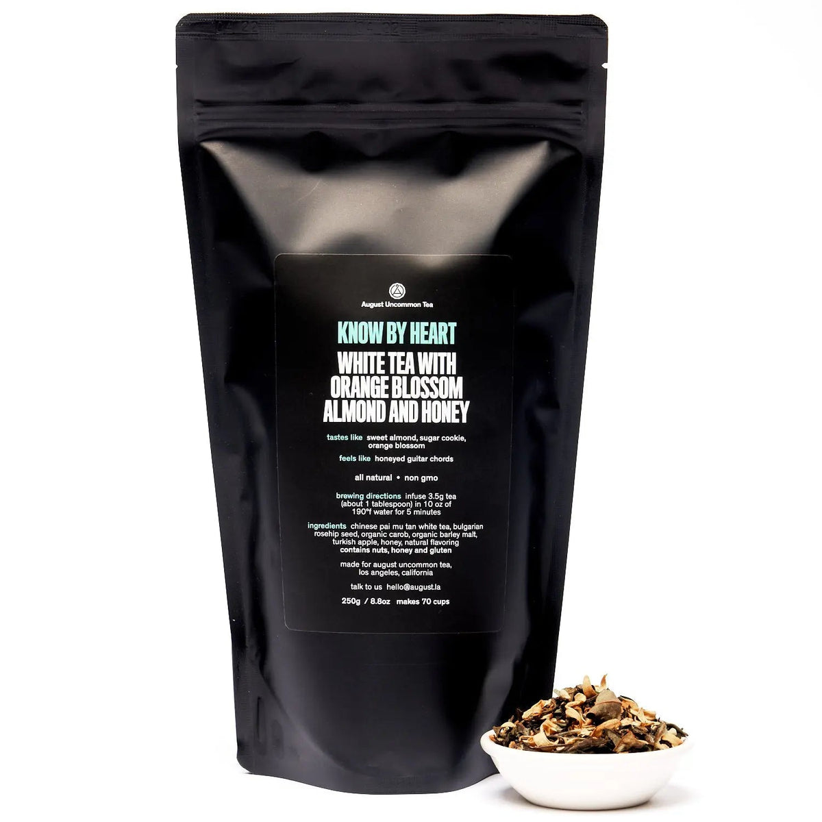 Know by Heart - Orange Blossom Almond White Tea – Consulate X, view 4 of 5