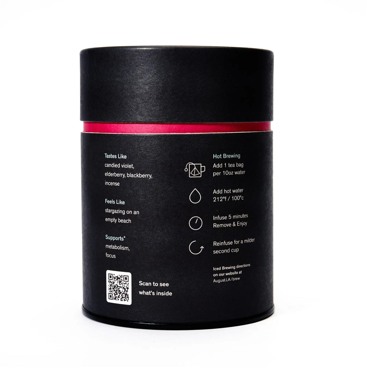 Black Metallic - Violet Elderberry Black Tea (15 Tea Bags) – Consulate X, view 3 of 5