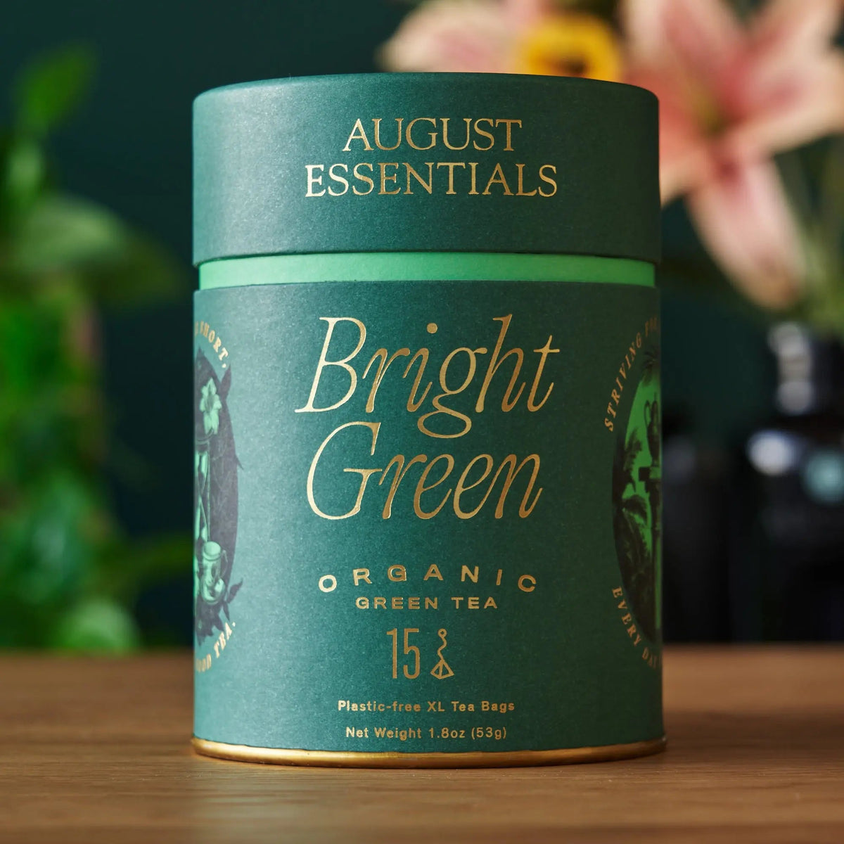Essentials Bright Green Green Tea - 15 Tea Bags – Consulate X, view 1 of 3