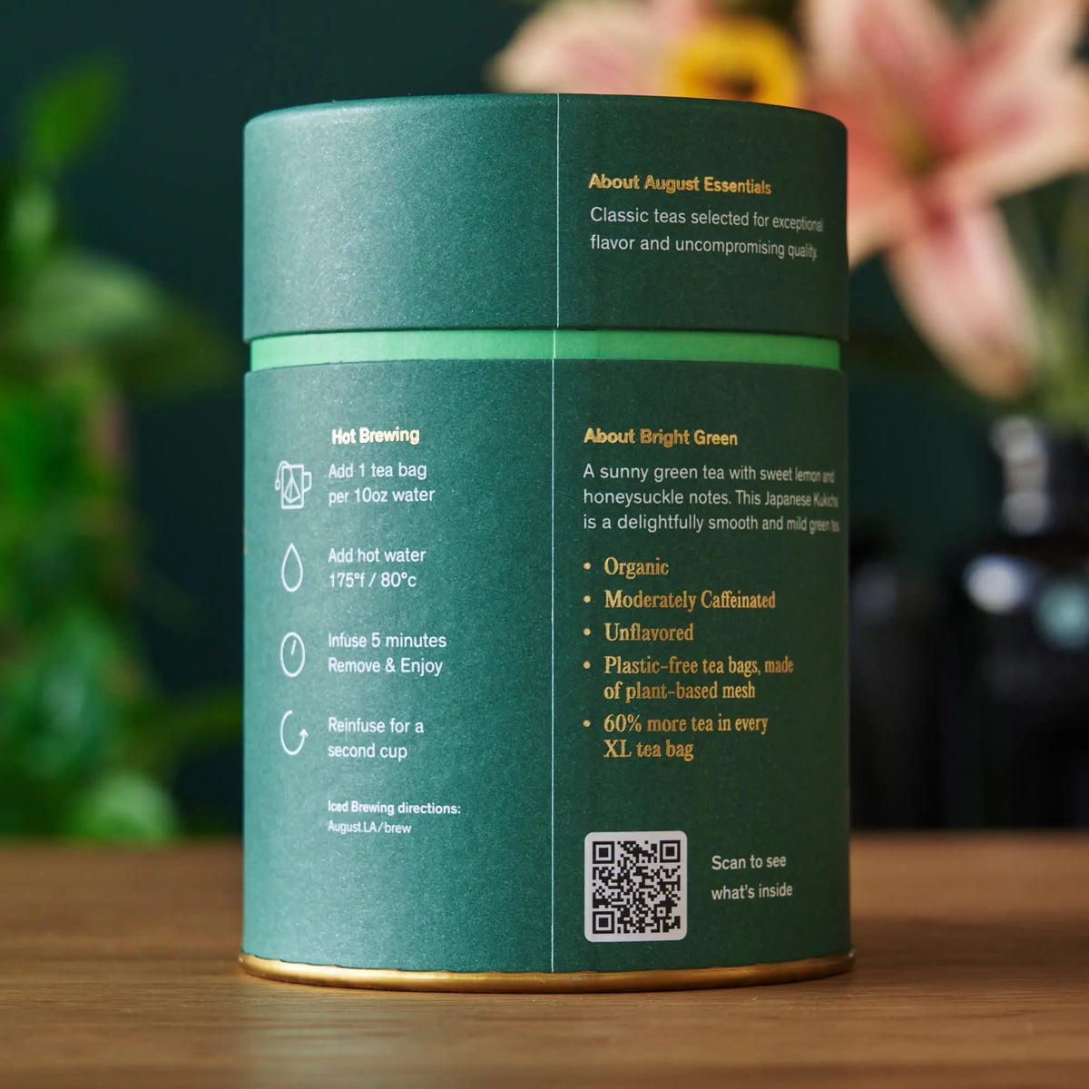 Essentials Bright Green Green Tea - 15 Tea Bags – Consulate X, view 3 of 3