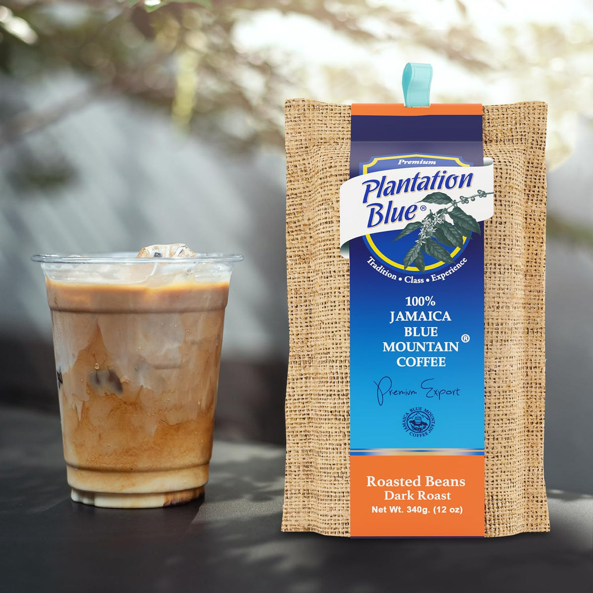 Plantation Blue 100% Jamaica Blue Mountain Coffee - Dark Roasted Beans (12oz) – Consulate X, view 3 of 9
