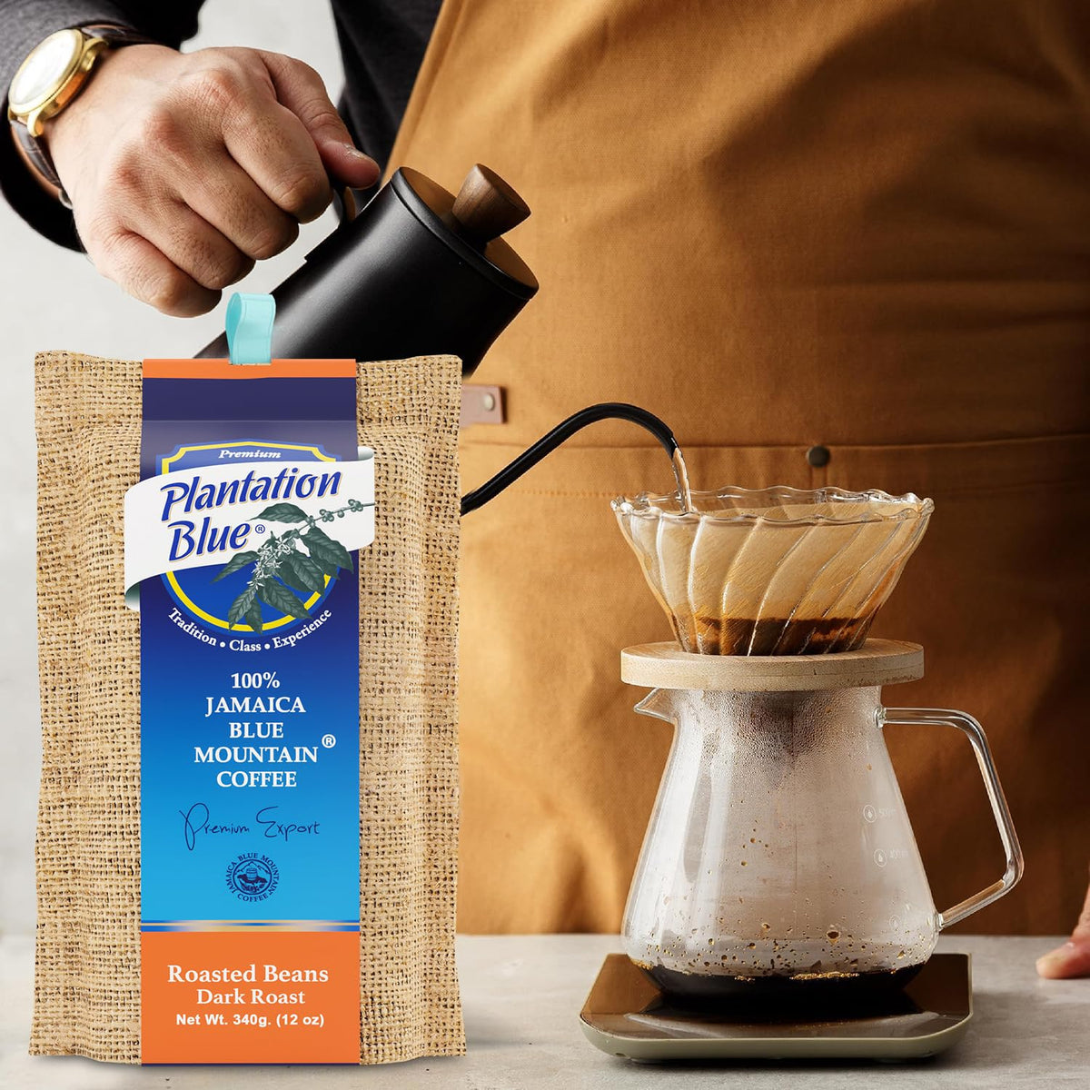 Plantation Blue 100% Jamaica Blue Mountain Coffee - Dark Roasted Beans (12oz) – Consulate X, view 2 of 9