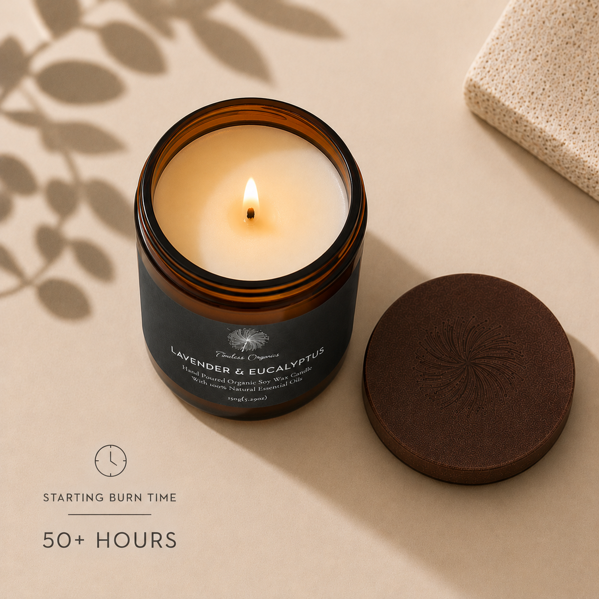 Timeless Candle - Lavender + Eucalyptus – Consulate X, view 4 of 4
