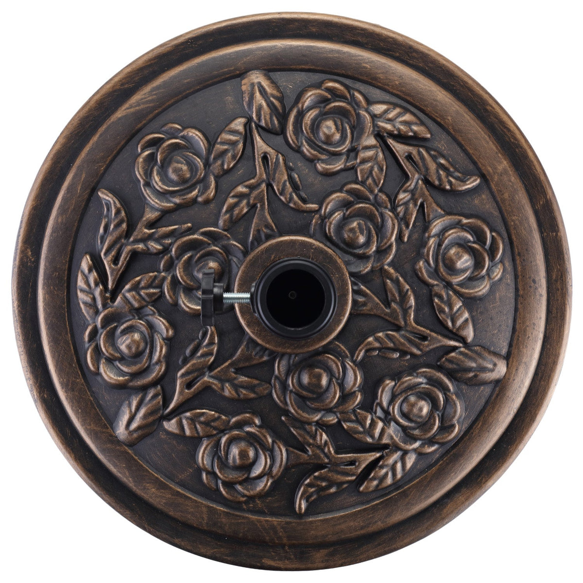 Ainfox Heavy Duty Umbrella Base Round Patio Umbrellas-Stand for Outdoor, Lawn and Garden, Bronze – Consulate X, view 2 of 5