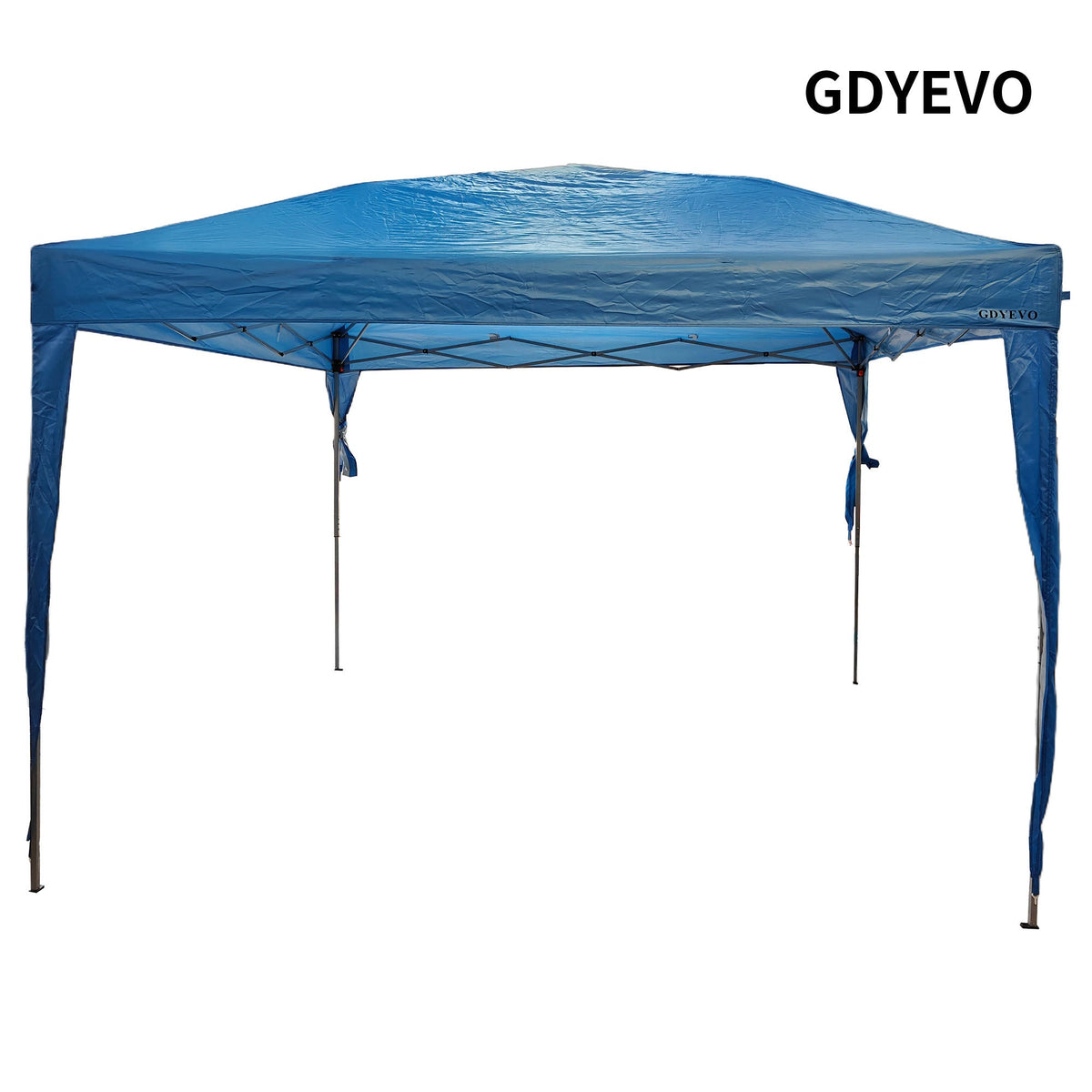 GDYEVO Patio 10x10 ft Pop Up Canopy Tent, Outdoor Canopy, Commercial Instant Gazebos, Easy Set up Carpas for Events, Parties, Camping, Blue. – Consulate X, view 1 of 3