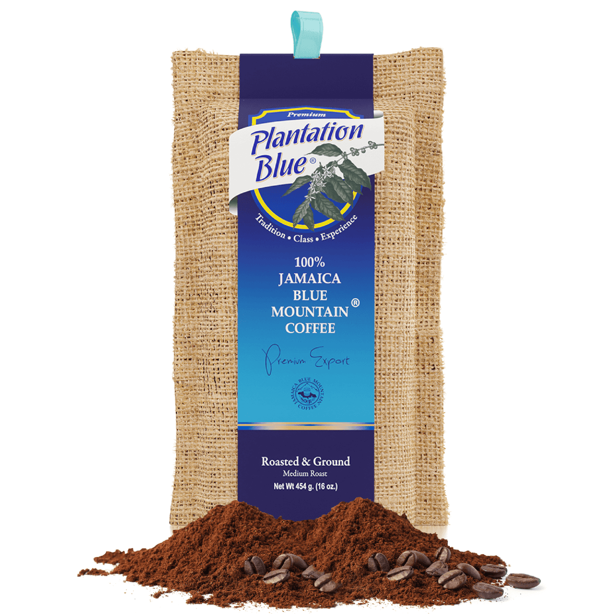 Plantation Blue® Jamaica Blue Mountain Coffee (16 oz - roasted and ground) – Consulate X, view 1 of 10