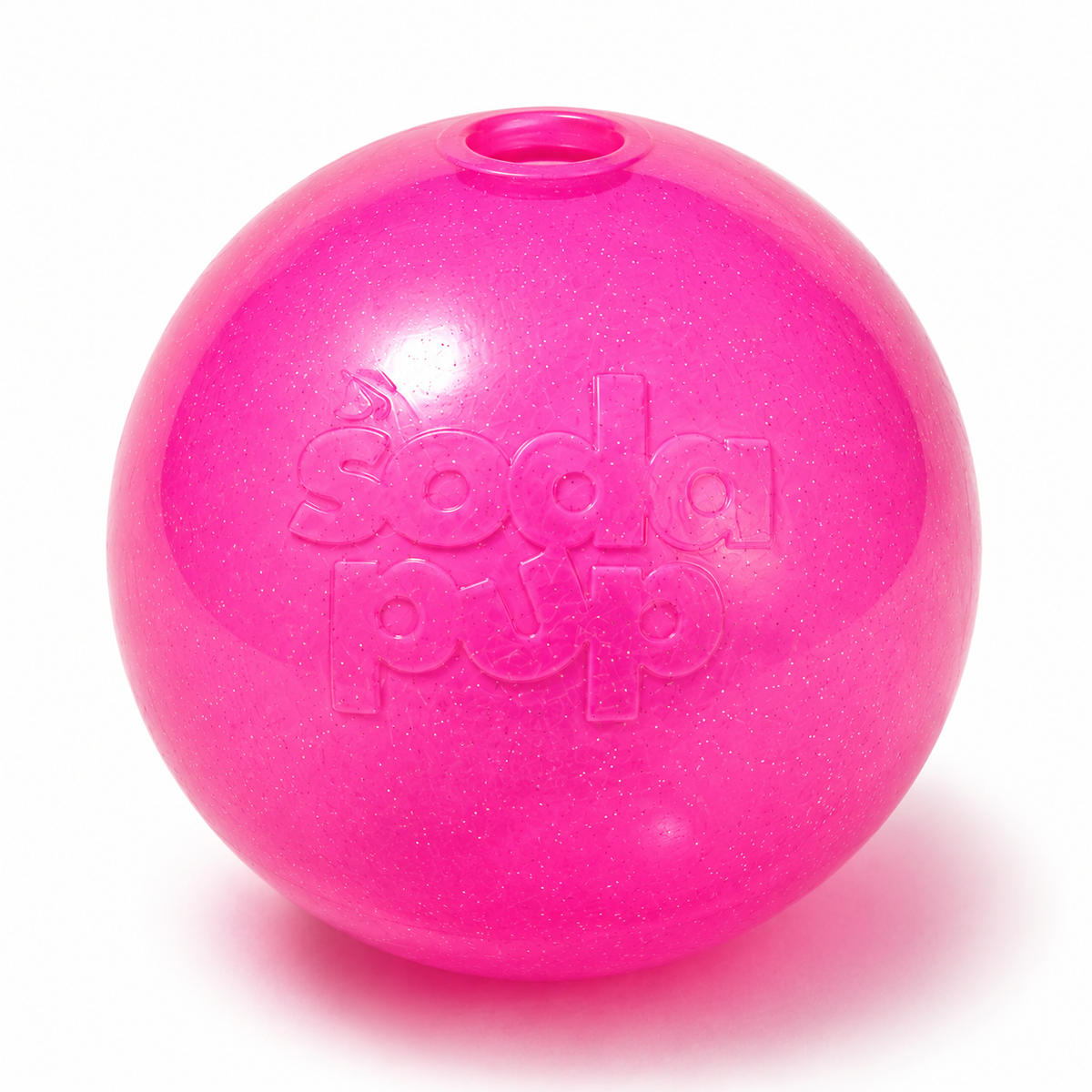 Glitter Ball  Dog Toy | Soft PUP-X Rubber Floating Fetch Ball with Treat Dispenser | USA Made – Consulate X, view 9 of 15