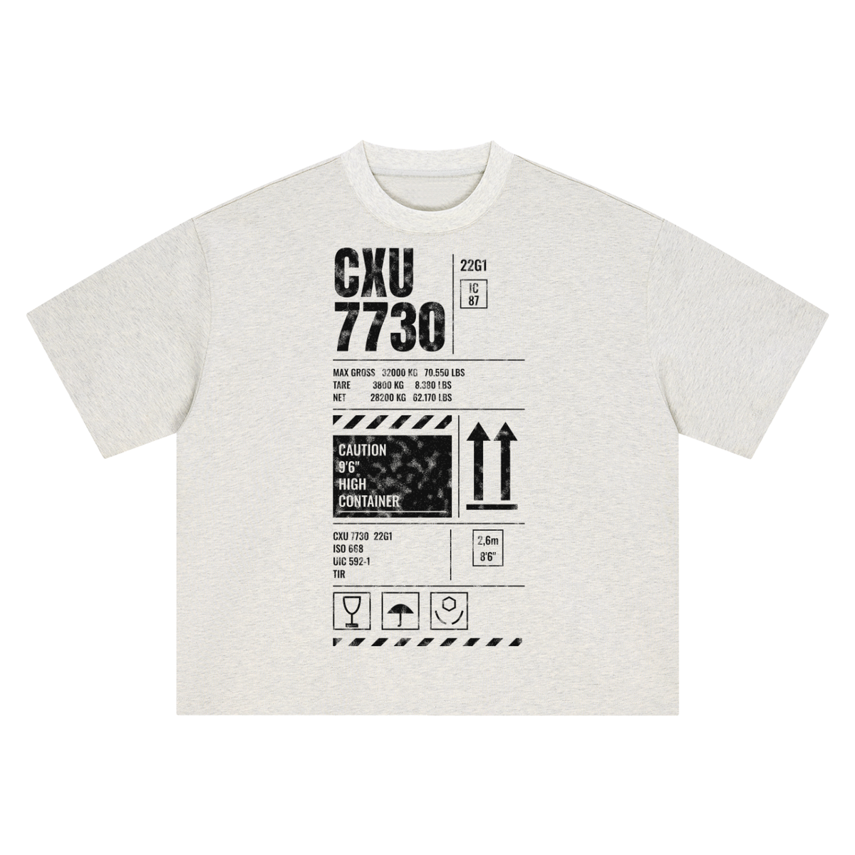 CXU 7730 Container Heavyweight Tee - White – Consulate X, view 6 of 8