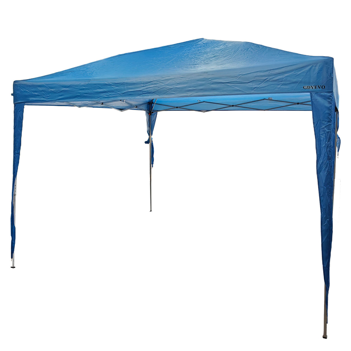 GDYEVO Patio 10x10 ft Pop Up Canopy Tent, Outdoor Canopy, Commercial Instant Gazebos, Easy Set up Carpas for Events, Parties, Camping, Blue. – Consulate X, view 2 of 3
