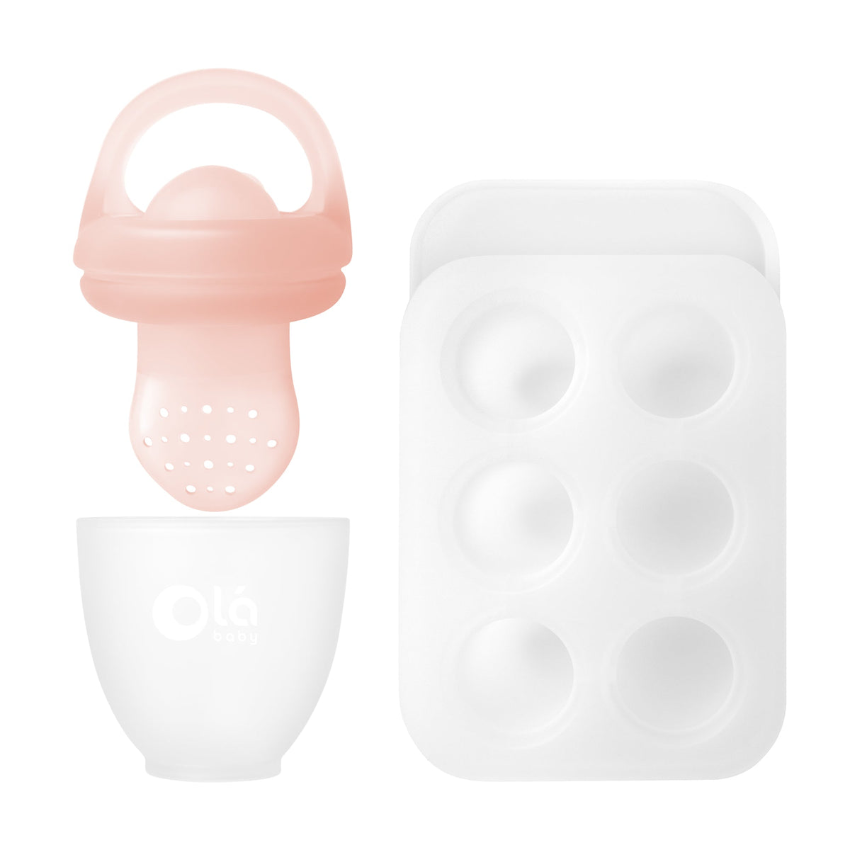 Silicone Baby Food Feeder Set and Teether, Freezer Tray with Lid – Consulate X, view 10 of 11