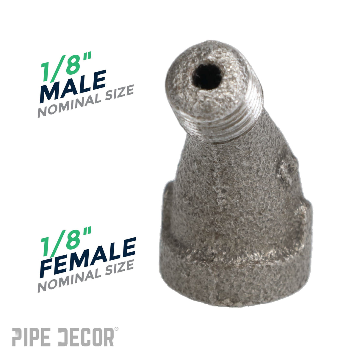 1/8 in. Black 45 Degree Street Elbow – Consulate X, view 3 of 7