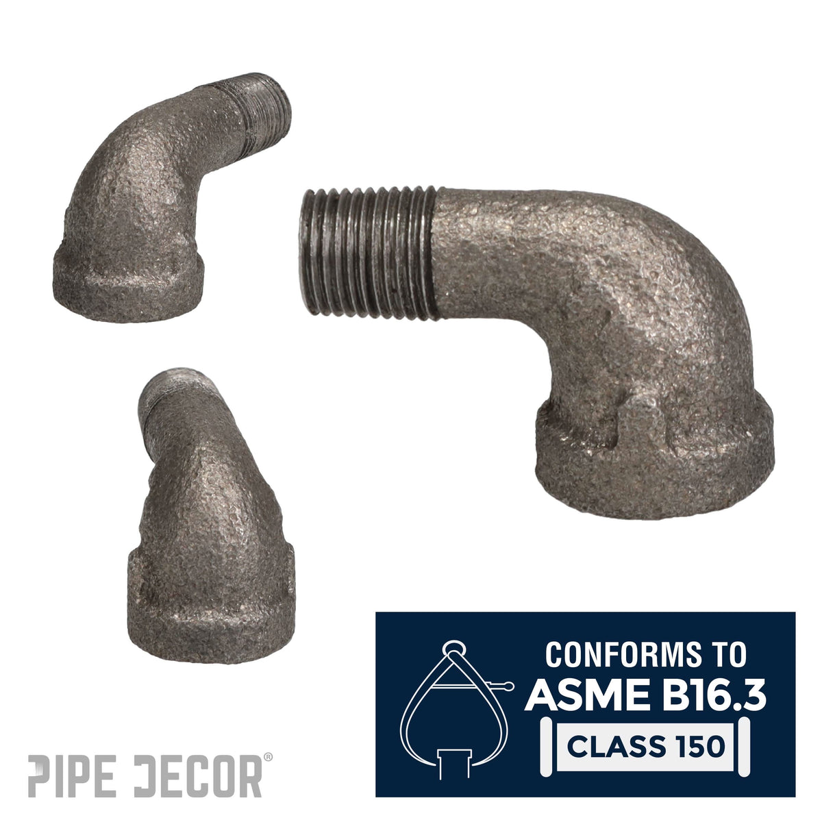 1/8 in. Black 90 Degree Street Elbow – Consulate X, view 4 of 7