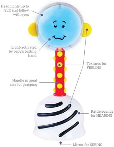 Light-Up Developmental Baby Rattle ,Infants Multi-Activity Toy – Consulate X, view 3 of 9