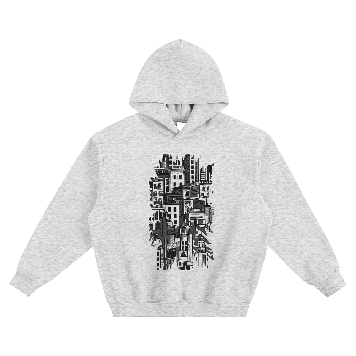 Stacked City Boxy Hoodie – Consulate X, view 5 of 7