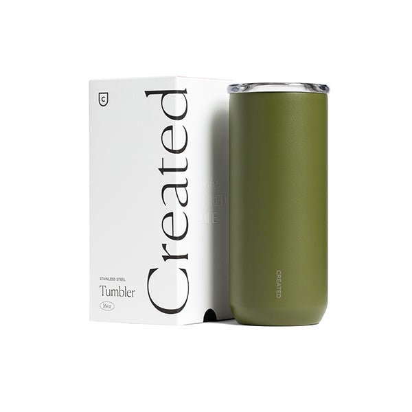 16oz Everyday Tumbler - Olive Green – Consulate X, view 2 of 3