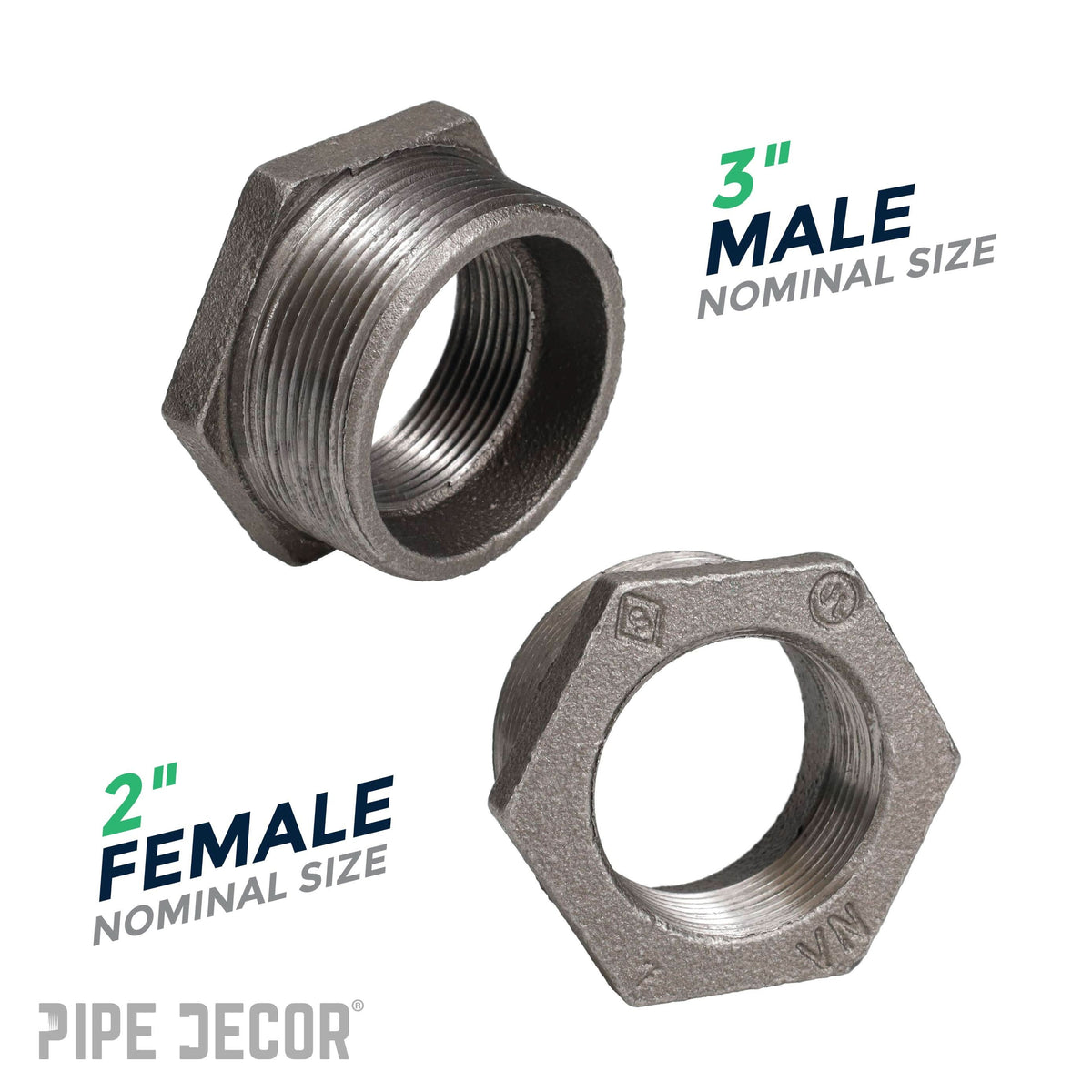 3 in. x 2 in. Black Bushing – Consulate X, view 3 of 7