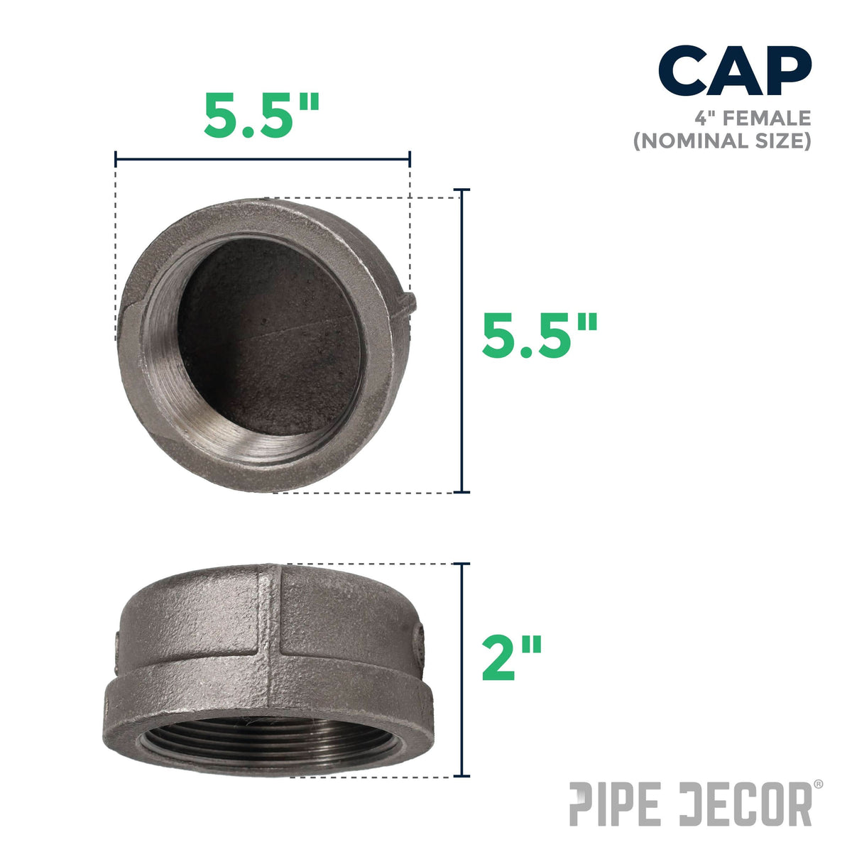 4 in. Black Cap – Consulate X, view 2 of 7