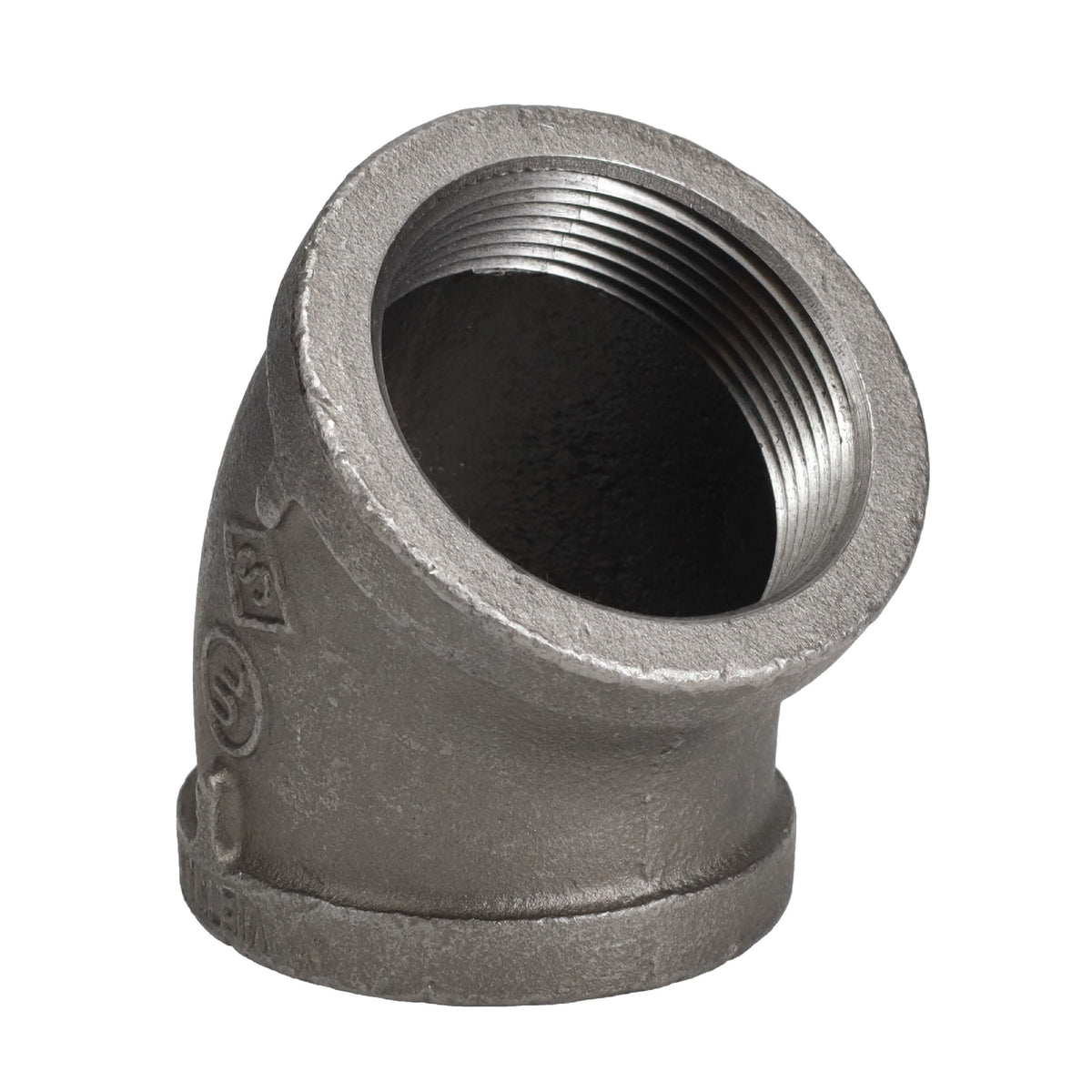 2 1/2 in. Black 45 Degree Elbow – Consulate X, view 1 of 7