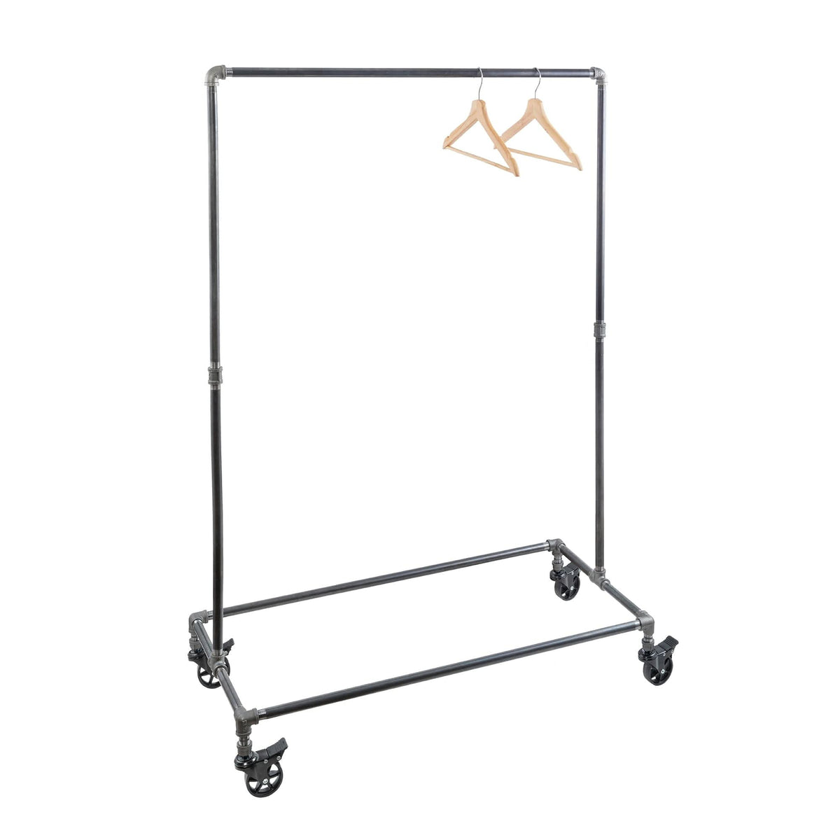 58 in. Rolling Single Rod Clothing Rack – Consulate X, view 1 of 9