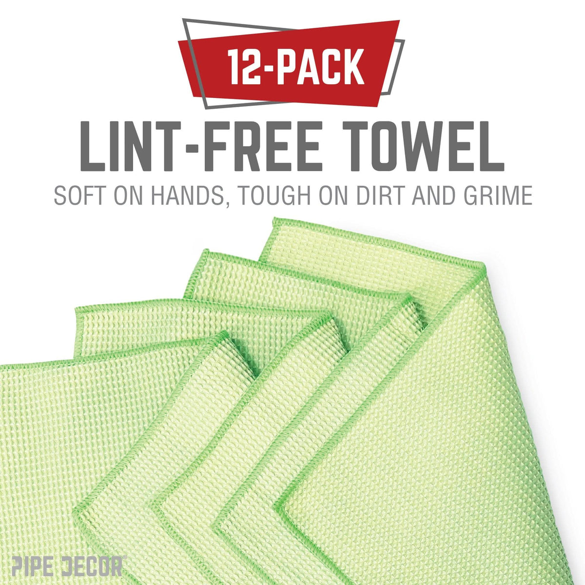 Microfiber Cleaning Cloth, Multi-purpose Lint-Free Towels, 12-Pack – Consulate X, view 3 of 8