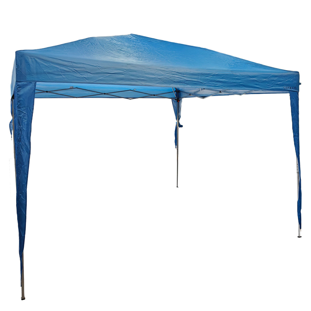 GDYEVO Patio 10x10 ft Pop Up Canopy Tent, Outdoor Canopy, Commercial Instant Gazebos, Easy Set up Carpas for Events, Parties, Camping, Blue. – Consulate X, view 3 of 3