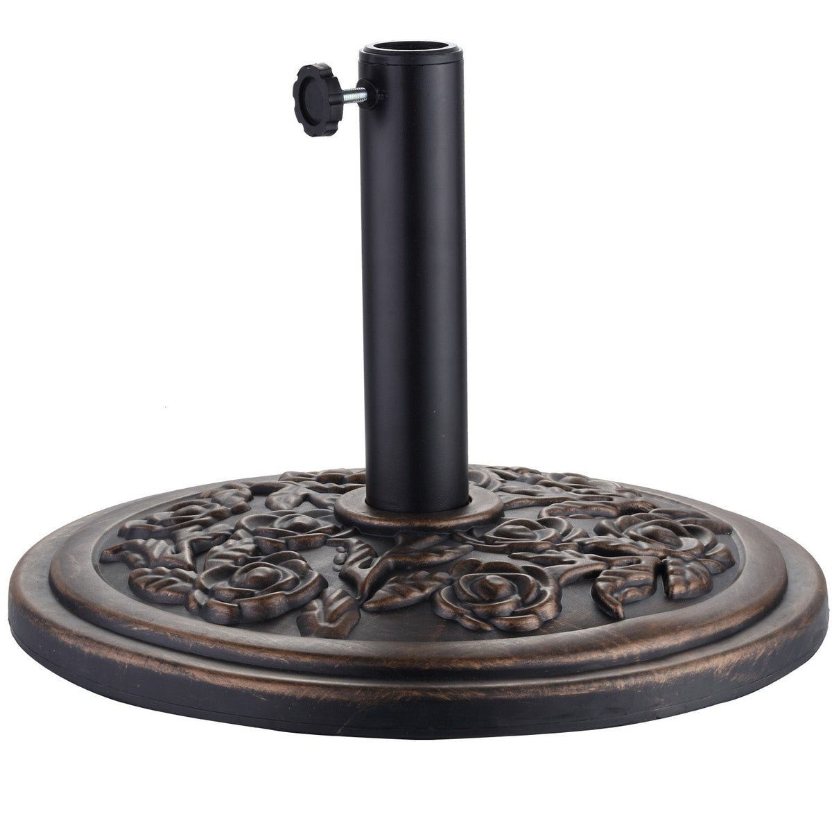 Ainfox Heavy Duty Umbrella Base Round Patio Umbrellas-Stand for Outdoor, Lawn and Garden, Bronze – Consulate X, view 3 of 5
