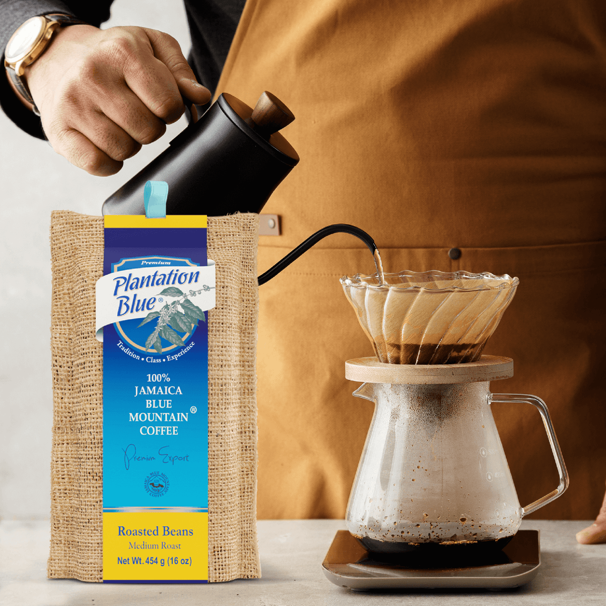 Plantation Blue 100% Jamaica Blue Mountain Premium Coffee (16 oz - medium roasted whole beans) – Consulate X, view 3 of 10