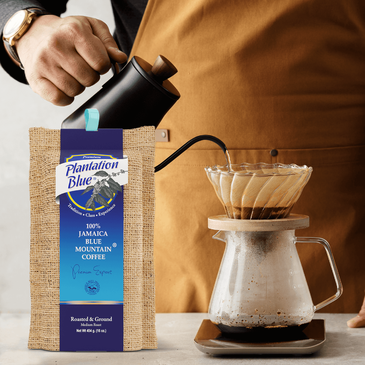 Plantation Blue® Jamaica Blue Mountain Coffee (16 oz - roasted and ground) – Consulate X, view 3 of 10