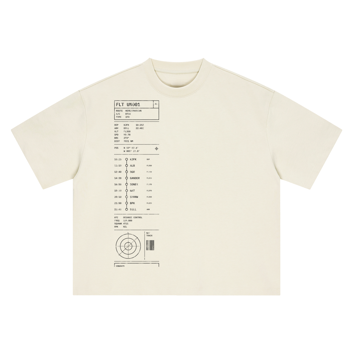 Flight Plan UN001 Heavyweight Tee - White – Consulate X, view 5 of 8