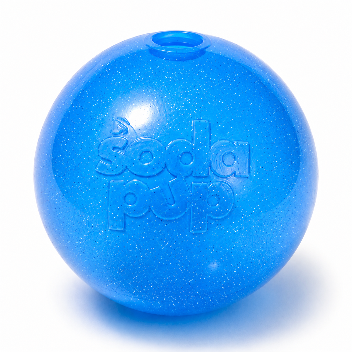 Glitter Ball  Dog Toy | Soft PUP-X Rubber Floating Fetch Ball with Treat Dispenser | USA Made – Consulate X, view 8 of 15