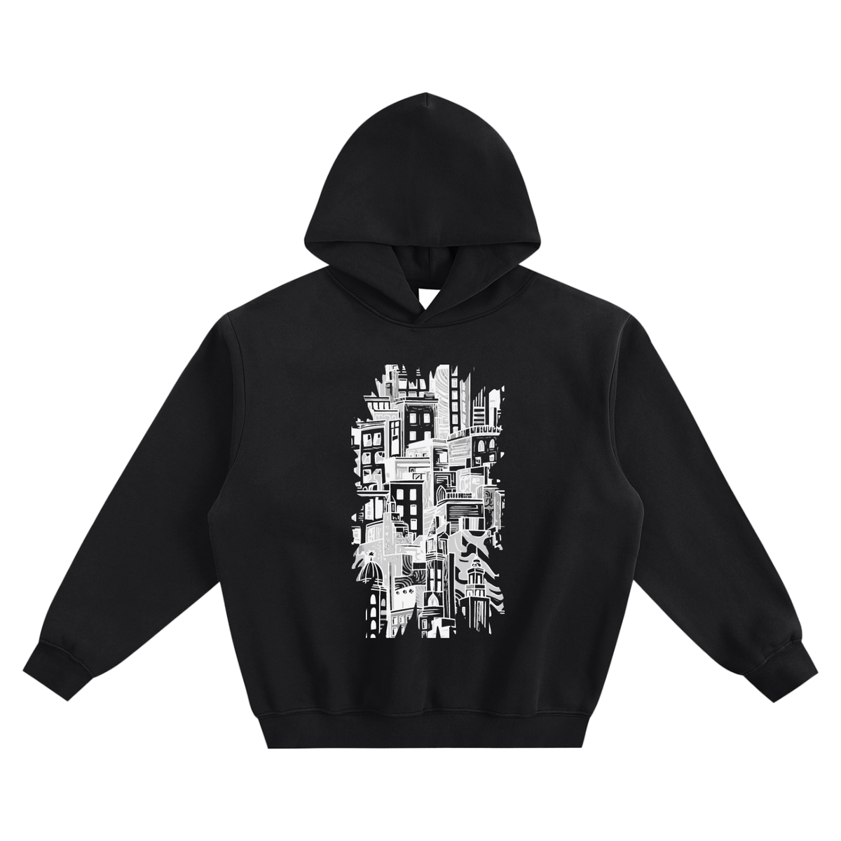 Stacked City Boxy Hoodie – Consulate X, view 3 of 7