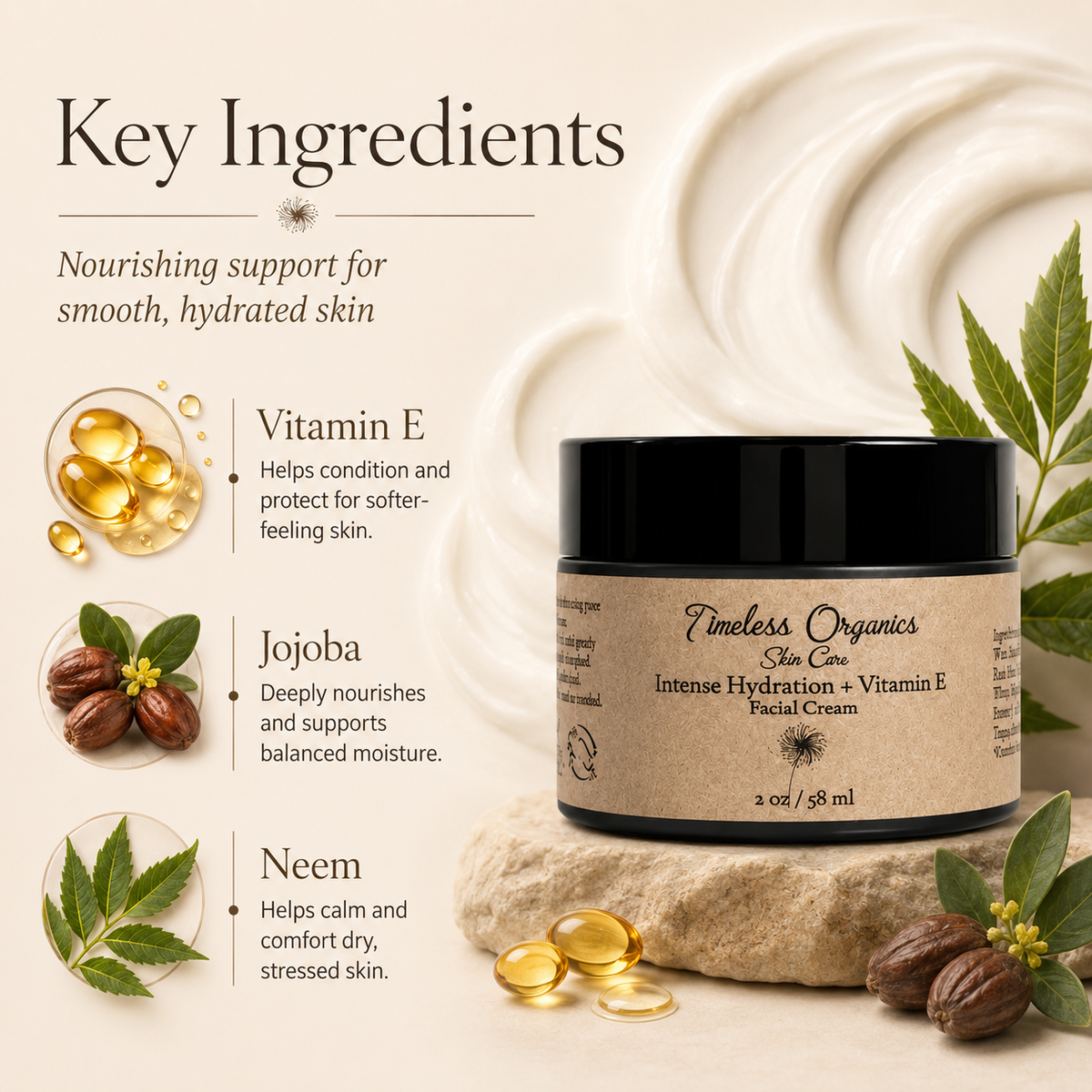 Intense Hydration + Vitamin E Facial Cream – Consulate X, view 3 of 4