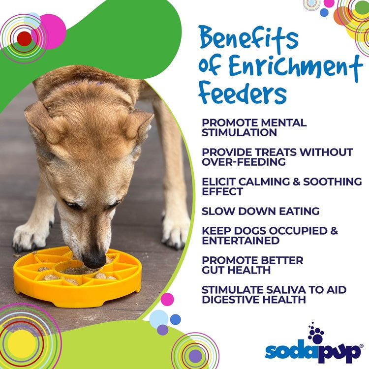 Sunflower eTray Shallow Slow Feeder Dog Bowl for Enrichment | USA Made – Consulate X, view 4 of 11