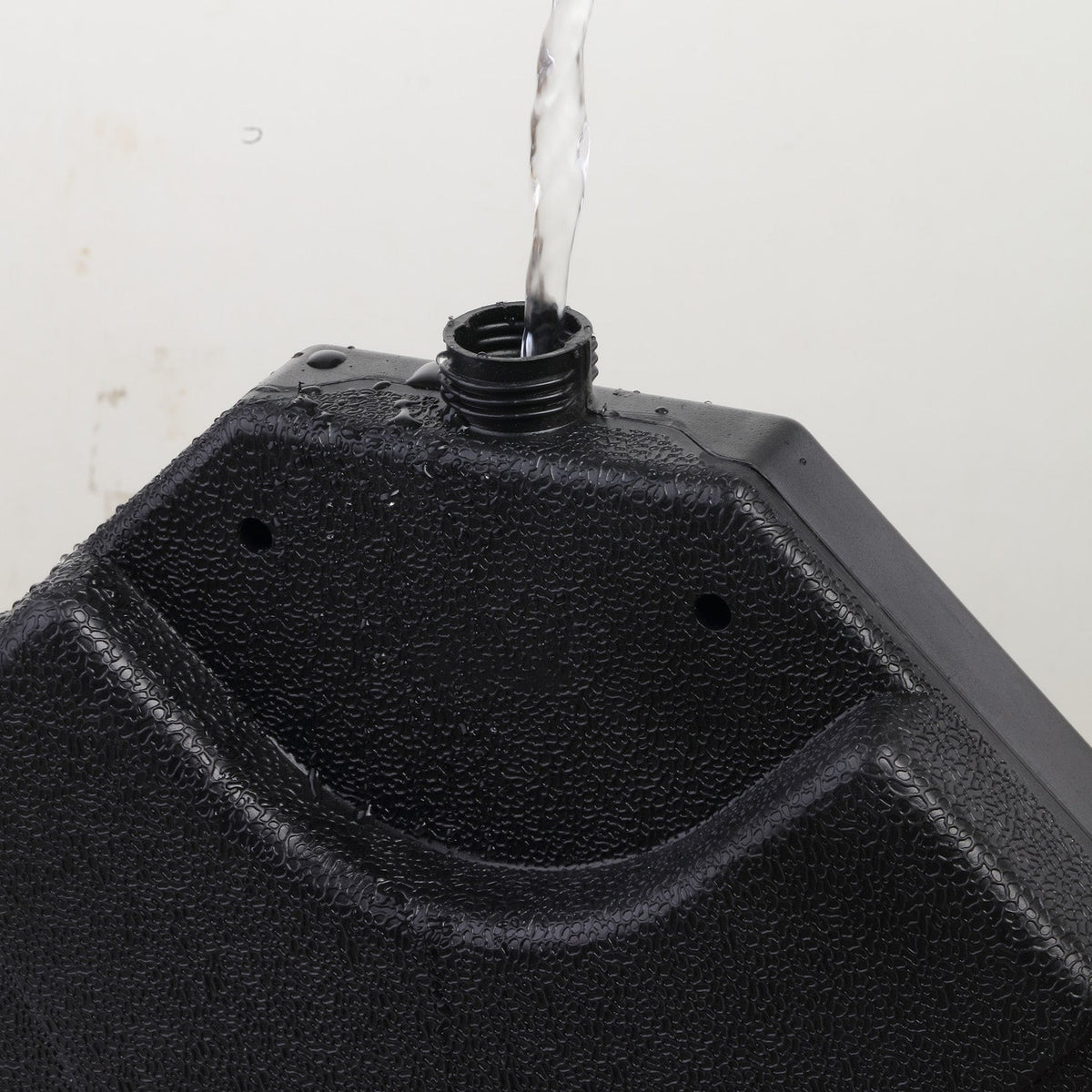 Ainfox 220 lb Weighted Umbrella Base Fillable Patio Umbrella Stand Waterproof Holder 4 Pack Weights Black – Consulate X, view 4 of 7