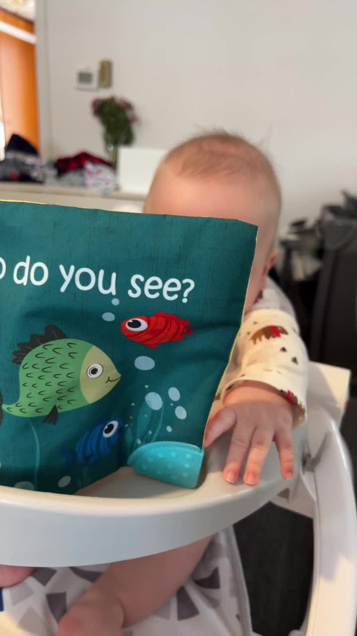 The Ocean Adventure Crinkle Baby Sensory Play Book with Teether Ring – Consulate X, view 9 of 13