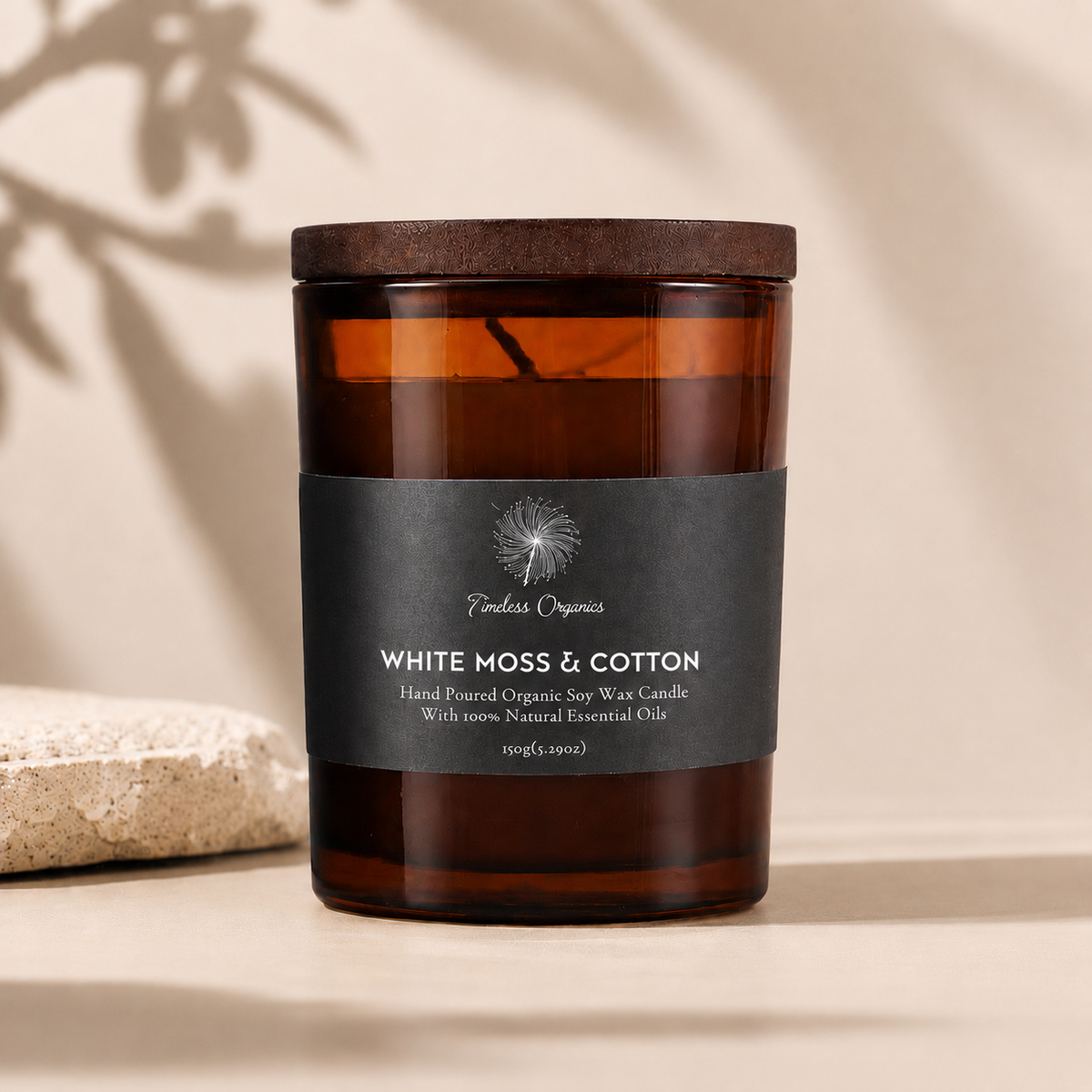Timeless Candle - White Moss + Cotton – Consulate X, view 1 of 5