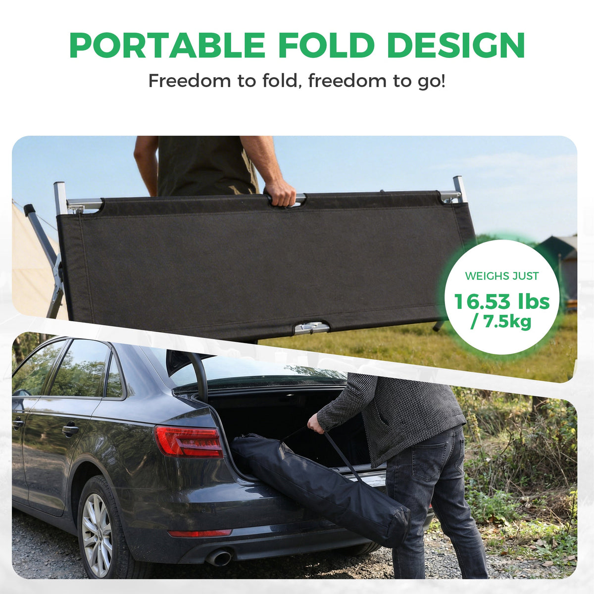 Ainfox camping cot camping bed – Consulate X, view 5 of 9