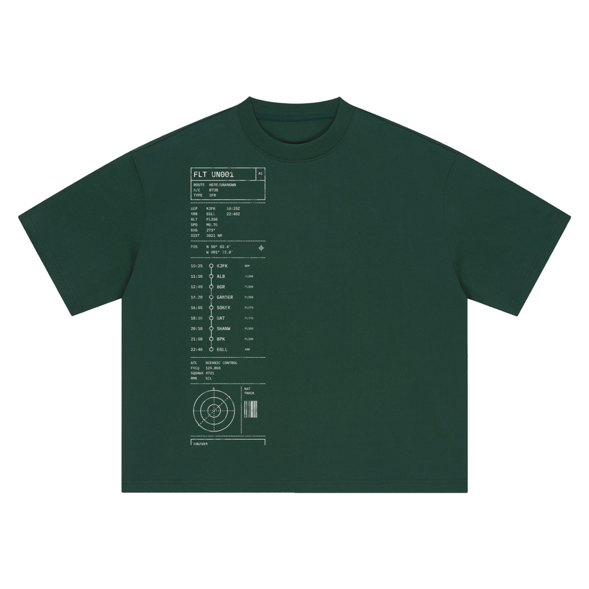 Flight Plan UN001 Heavyweight Tee – Consulate X, view 7 of 7