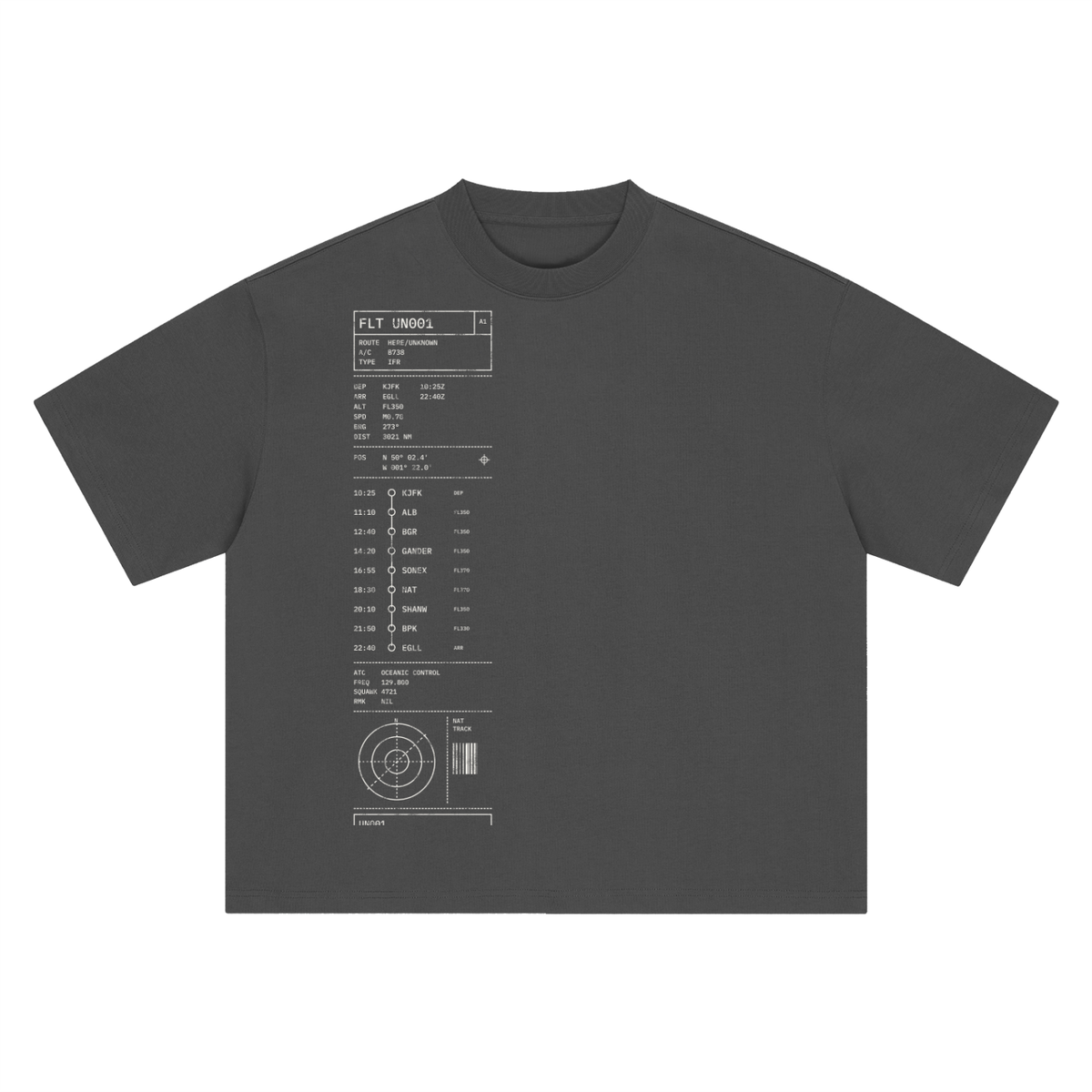 Flight Plan UN001 Heavyweight Tee – Consulate X, view 3 of 7