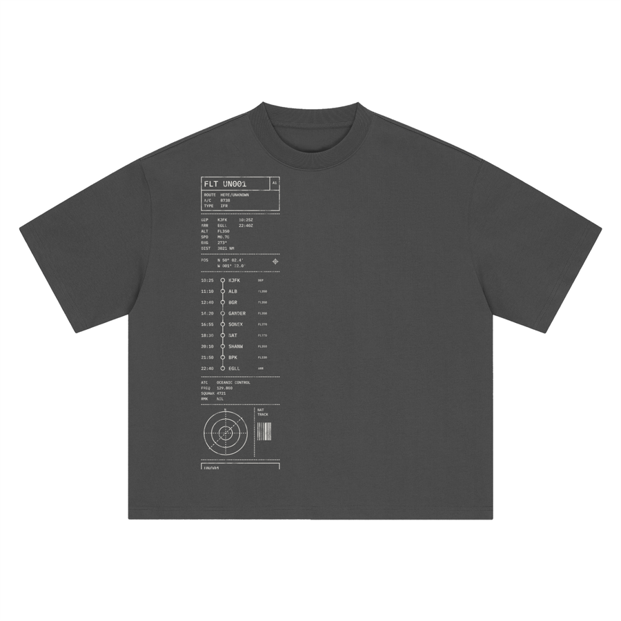 Flight Plan UN001 Heavyweight Tee – Consulate X