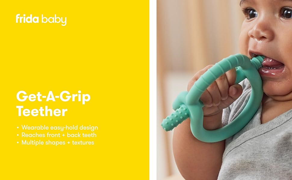 Get-A-Grip Silicone Baby Teether | Easy-Hold, BPA-Free Teething Relief – Consulate X, view 9 of 9