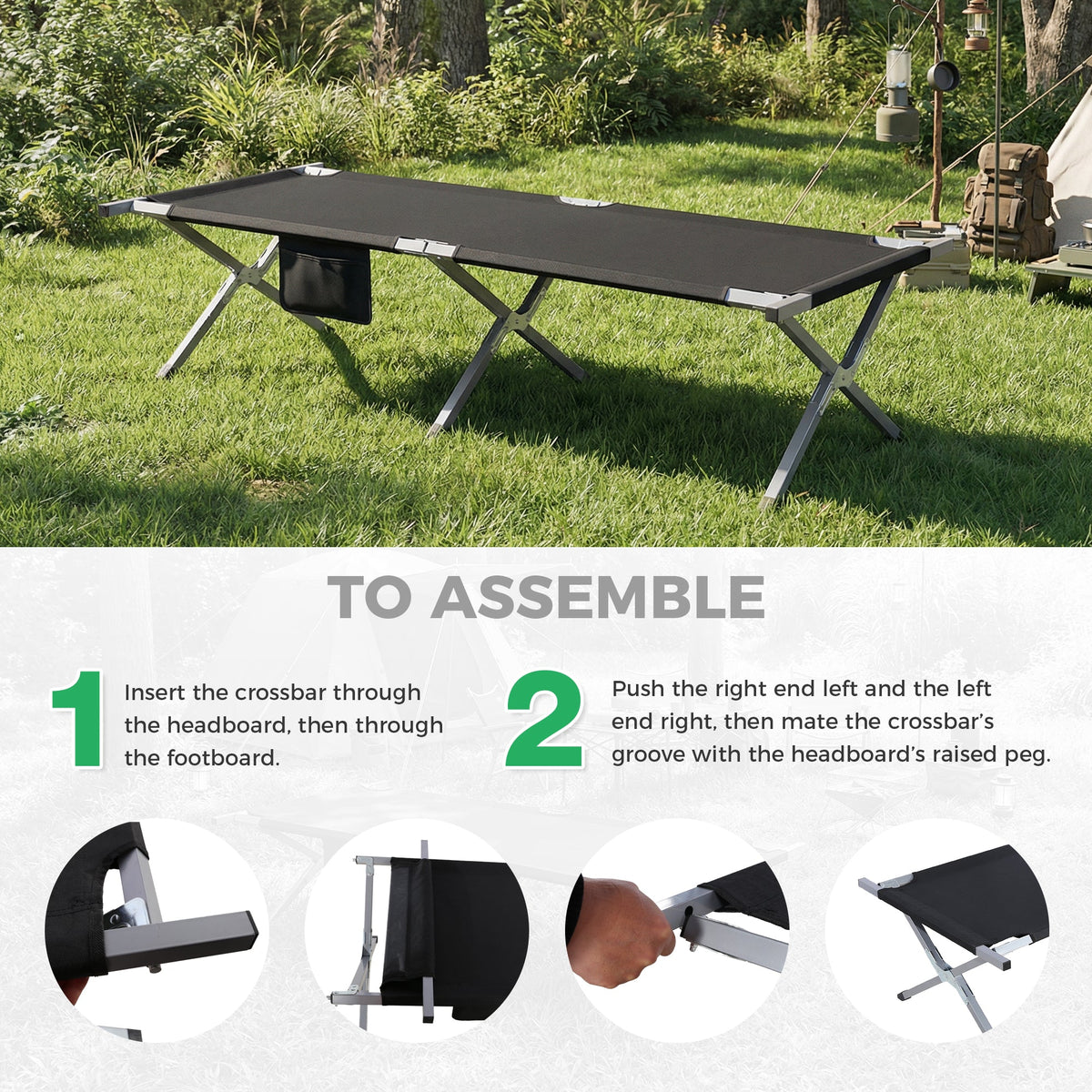 Ainfox camping cot camping bed – Consulate X, view 9 of 9