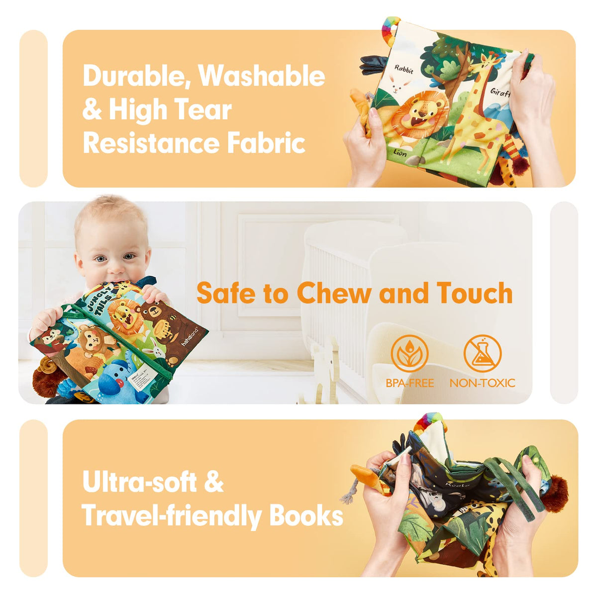 High Contrast Baby Books for Tummy Time & Sensory Play – Consulate X, view 3 of 12